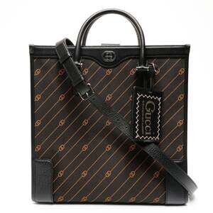 Gucci 2-way leather tote bag in black